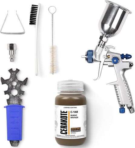 CERAKOTE® C-Series Burnt Bronze 4 oz. Project Kit (C-148) - Everything Needed to Spray Air Cure - Durable, High Performance Ceramic Coating in Kuwait