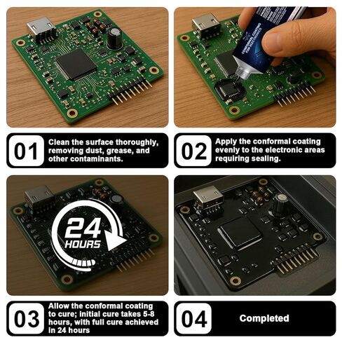 200ml Black Conformal Coating for Electronics, Potting Compound for Circuitry Provides Sealing,Insulation, Waterproof and Dustproofing Functions to Ensure the Stable Operation of Electronic Components in Saudi Arabia