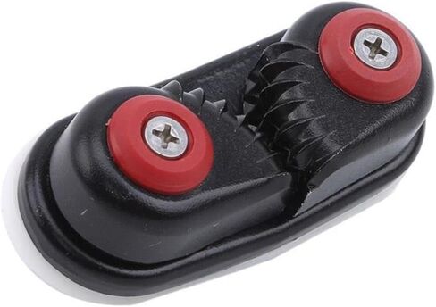 Black Aluminum Cam Cleat 86x39mm Flexible Rope Holder with Ball Bearing Design for Marine Boats Yachts and Outdoor Rigging in Saudi Arabia