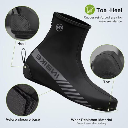 INBIKE Cycling Shoe Covers, Waterproof Windproof Bike Overshoes for Road Riding MTB Bicycle Biking in Saudi Arabia