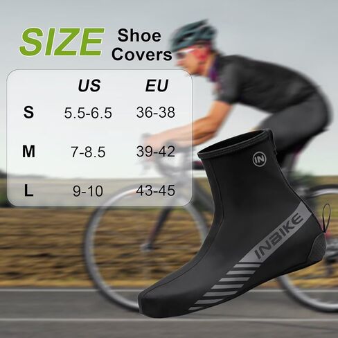 INBIKE Cycling Shoe Covers, Waterproof Windproof Bike Overshoes for Road Riding MTB Bicycle Biking in Saudi Arabia
