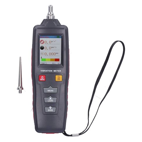 WALFRONT Portable Vibration Meter, Digital Vibration Analyzer Tester with Color LCD Display and Screw Interface Probe, for Measuring Acceleration Velocity Displacement Frequency in Saudi Arabia