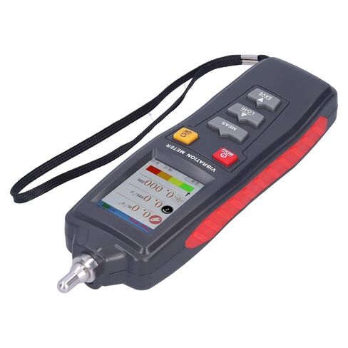 WALFRONT Portable Vibration Meter, Digital Vibration Analyzer Tester with Color LCD Display and Screw Interface Probe, for Measuring Acceleration Velocity Displacement Frequency in Saudi Arabia