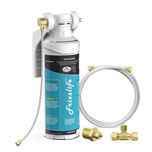 Frizzlife Under Sink Water Filter-NSF/ANSI 53&42 Certified Drinking Water Filtration System-0.5 Micron Removes Lead, Chlorine,Bad Taste & Odor, W/Dedicated Faucet in Saudi Arabia