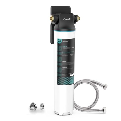 Frizzlife Under Sink Water Filter-NSF/ANSI 53&42 Certified Drinking Water Filtration System-0.5 Micron Removes Lead, Chlorine,Bad Taste & Odor, W/Dedicated Faucet in Kuwait