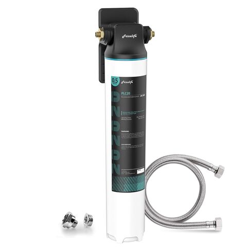 Frizzlife Under Sink Water Filter-NSF/ANSI 53&42 Certified Drinking Water Filtration System-0.5 Micron Removes Lead, Chlorine,Bad Taste & Odor, W/Dedicated Faucet in Kuwait