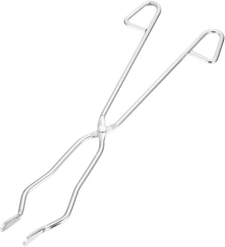 SEWACC Stainless Steel Crucible Tong Laboratory Clamp Practical Crucible Clip for Scientific Experiments Nickel-plated Grabbing Tool for Classroom Use in Saudi Arabia
