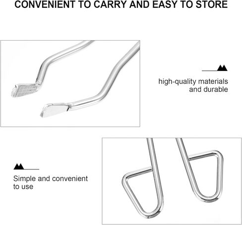 SEWACC Stainless Steel Crucible Tong Laboratory Clamp Practical Crucible Clip for Scientific Experiments Nickel-plated Grabbing Tool for Classroom Use in Saudi Arabia