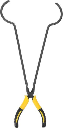 SEWACC Long Crucible Tongs with Coated Grip for Jewelry Melting and Casting Lightweight Portable Crucibles Clamp Tool for Precious Refining and Pouring in Saudi Arabia