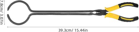 SEWACC Long Crucible Tongs with Coated Grip for Jewelry Melting and Casting Lightweight Portable Crucibles Clamp Tool for Precious Refining and Pouring in Saudi Arabia
