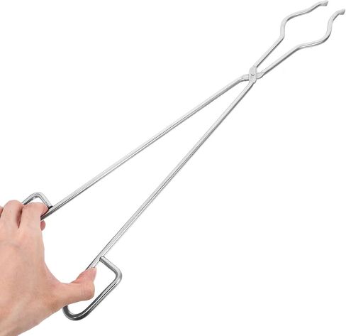 Garneck Stainless Steel Crucible Tong Clamp Anti-slip Melting Tool for Laboratory and Studio Use Secure Grip Crucible Melting Clamp with Comfortable Handle for Beakers and Jewelry Crafting in Saudi Arabia