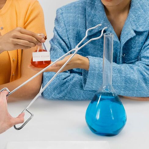 Garneck Stainless Steel Crucible Tong Clamp Anti-slip Melting Tool for Laboratory and Studio Use Secure Grip Crucible Melting Clamp with Comfortable Handle for Beakers and Jewelry Crafting in Saudi Arabia