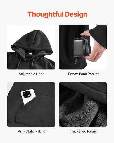 VEVOR Heated Sweatshirt Hoodie for Men Women in Saudi Arabia