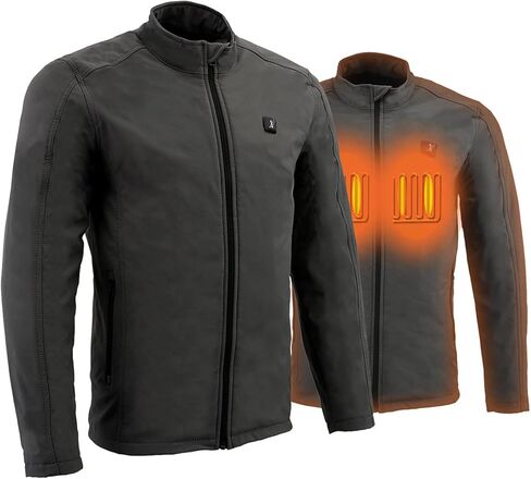 Nexgen Heat mens Nexgen Heat Lxm1762set Men's 'Heated' Collarless Soft Shell Jacket (Rechargeable Battery Pack Included) in Saudi Arabia