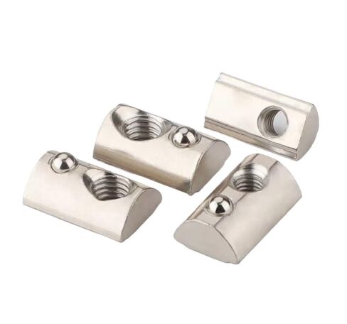 t Track nut Blocks. T Track Sliding Nut,Sliding T-nut Threaded,10Pcs Sliding T Slot Nuts， Spring Ball Loaded Carbon Steel Roll-in T Nuts， 20/30/40/45 Series Aluminum Profile T - Nuts(20 M3) in Kuwait