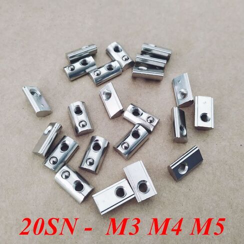 t track nut blocks. T Track Sliding Nut,Sliding T-nut Threaded,10pcs Sliding T-Nut 20 Series Roll-in T Spring Nuts T Nut，M3 M4 M5 M6 Half Round Elastic Slot Nuts for 2020 Aluminum Profiles Groove 6 Ha in Saudi Arabia