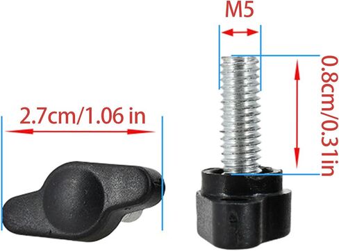 WEISUYUUS التثبيت اليدوي العملي T مقبض المسمار مع مقبض الباكليت المستقر ملحق مناسب للأثاث والآلات in Kuwait