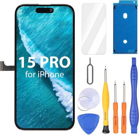 Ayake for iPhone 14 Screen Replacement ، 6.1 inch FHD LCD شاشة وشاشة لرقم اللمس ، قابلة لبرمجة النغمة الحقيقية ، لا يزال معرف الوجه (لـ A2649 ، A2881 ، A2884 ، A2883 ، A2882) in Kuwait