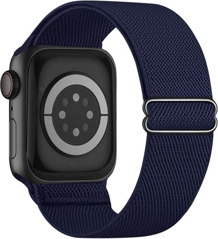 نطاقات مرنة ممتدة متوافقة مع Apple Watch Band 46mm 45mm 44mm 42mm 41mm 41mm 40mm 38mm 49mm نساء الرجال ، وأشرطة نايلون منفردة مقاومة للماء لـ Iwatch Series 10 9 8 7 6 5 4 3 SE Ultra in Kuwait