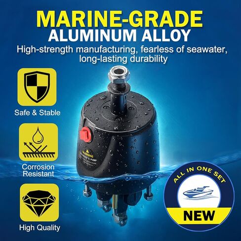 HH5271-3 Hydraulic Steering Helm Pump – 1.7 cu in Front Mount Replacement for Seastar Helm, Up to 300HP Engines, 4.9 Lock-to-Lock Turns, Built-in Lock Valve,Compatible with Boat Hydraulic Steering Kit in Saudi Arabia