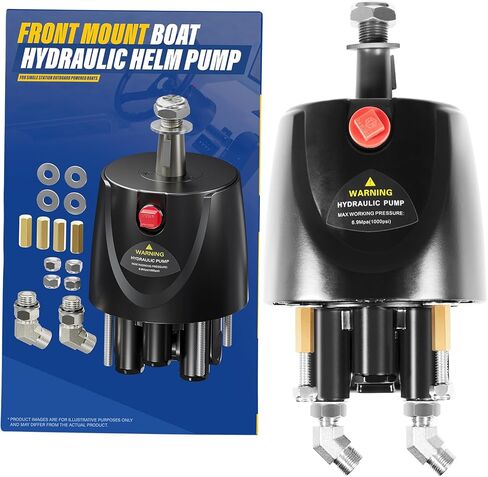 HH5271-3 Hydraulic Steering Helm Pump – 1.7 cu in Front Mount Replacement for Seastar Helm, Up to 300HP Engines, 4.9 Lock-to-Lock Turns, Built-in Lock Valve,Compatible with Boat Hydraulic Steering Kit in Saudi Arabia