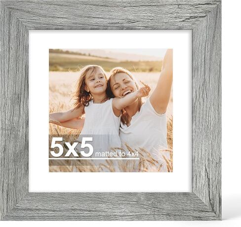 6x9 إطار صورة مع الزجاج ، عرض الصور 5x8 مع حصيرة أو 6 × 9 بدون حصيرة - الجدار والطاولة ، 6 × 9 إطارات خشبية الصور (أسود ، حزمة واحدة) in Kuwait