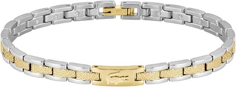 Lacoste Metropole - سوار Link للنساء - المجوهرات الفولاذ المقاوم للصدأ - شريط قابل للتعديل - مجموعة مميزة ، ملحق الأزياء - هدية له in Saudi Arabia