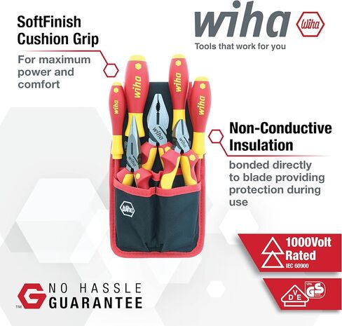 Wiha 32985 طقم كماشة صناعية معزولة ومفك براغي 7 قطع in Saudi Arabia