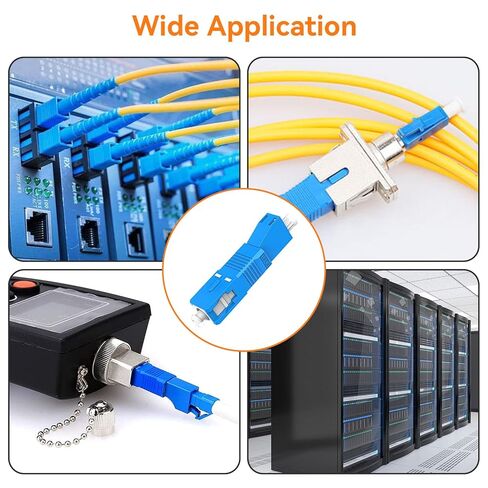 4 قطع SC أنثى إلى LC ذكر محول وضع واحد، 9/125um SC/UPC ذكر إلى LC/UPC أنثى موصل محول الألياف البصرية لمقياس الطاقة البصري، محدد موقع الخطأ البصري، الاتصالات الرقمية in Kuwait
