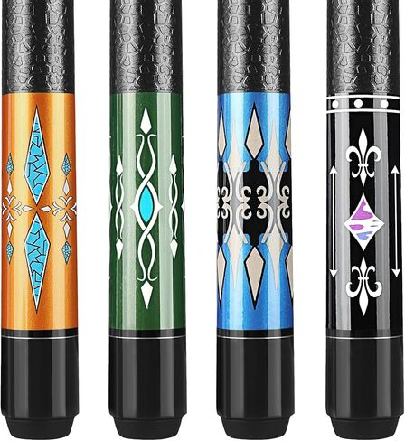 Winucue Pool Cue, 58" Pool Cue Sticks for Adults with 13MM Tips Canadian Maple Wood Leather Pattern Grip 18 19 20 21 oz, Professional Billiard Cues Players for Bar House Pool Table Sports 8/9 Ball in Saudi Arabia