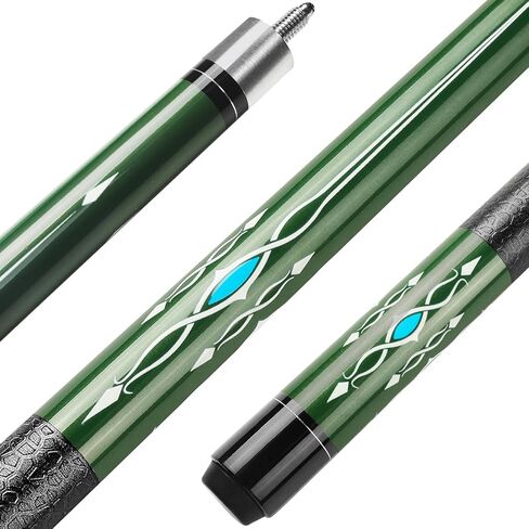 Winucue Pool Cue, 58" Pool Cue Sticks for Adults with 13MM Tips Canadian Maple Wood Leather Pattern Grip 18 19 20 21 oz, Professional Billiard Cues Players for Bar House Pool Table Sports 8/9 Ball in Saudi Arabia