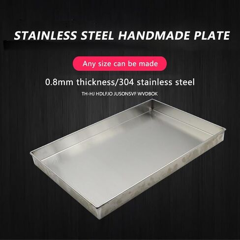 Stainless Steel Drain Pan for AC & Water Heater - 70x90cm (28x36in) Rectangular Drip Tray, Durable, Rust-Resistant, Prevents Floor Seepage, Ideal for Home & Commercial Use in Saudi Arabia