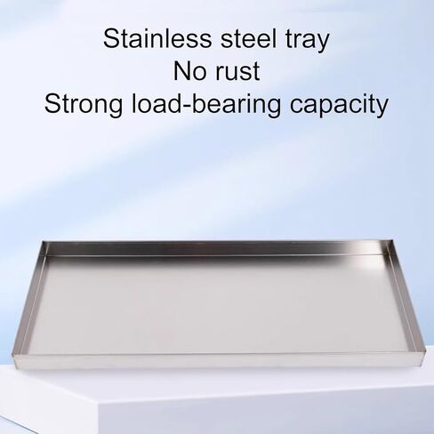 Durable 304 Stainless Steel Water Tray 20x20cm (8x8in) - Rustproof Oil & Air Conditioning Collector, Perfect for Home & Outdoor Use, Universal Fit in Saudi Arabia