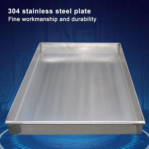 Stainless Steel Pet Cage Floor Pan - Versatile Drip Tray for Washing Machines, Dishwashers, Oil, Plants & AC Units - Durable Tool Storage Solution (70x50x5cm) in Saudi Arabia