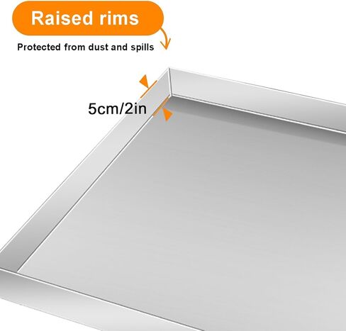 Stainless Steel Pet Cage Floor Pan - Versatile Drip Tray for Washing Machines, Dishwashers, Oil, Plants & AC Units - Durable Tool Storage Solution (70x50x5cm) in Saudi Arabia