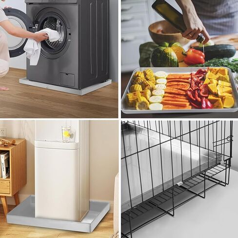 Stainless Steel Pet Cage Floor Pan - Versatile Drip Tray for Washing Machines, Dishwashers, Oil, Plants & AC Units - Durable Tool Storage Solution (70x50x5cm) in Saudi Arabia