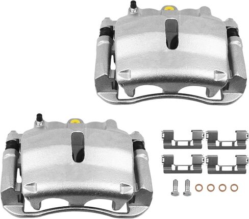 مجموعة الفرجار المكابح للقرص الخلفي مع قوس متوافق مع 2008-2012 Ford F-250 (F-350) Super Duty [ملاحظة: مع عجلات خلفية مفردة (SRW)] | الفرجار الفرامل الخلفية لـ 18-B5077 و 18-B5076 in Kuwait