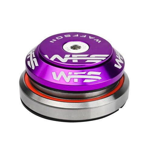 WFS HY638 1-1/8" إلى 1-1/2" مجموعة سماعات مدمجة مدببة لأنابيب رأس مدببة 42 إلى 52.2 مم - سبائك الألومنيوم باستخدام الحاسب الآلي، بدون خيوط، محامل محكمة الغلق للدراجات الجبلية، المدينة، دراجات الطرق، MTB وBMX، أسود in Kuwait