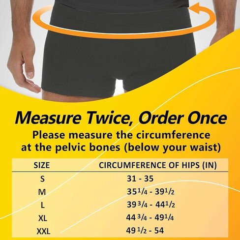 URIEL Left Side Hernia Belts for Men - Inguinal Hernia Belt for Men, Pre and Post Surgery Truss, Size XXL, Cream (49.5-54 Inches) in Kuwait