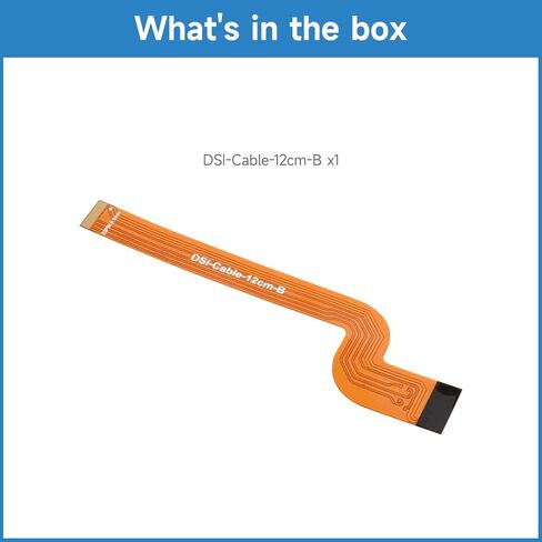 KLAYERS كابل مرن من النوع B DSI مقاس 12 سم FPC | FPC-كابل مع انحناءات 15pin إلى 22pin | قطعة واحدة | متوافق مع شاشة Raspberry pi 5 إلى DSI in Kuwait