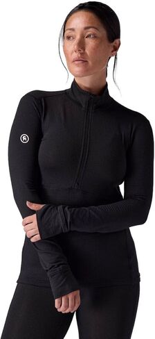 Backcountry، Pines Microgrid Ultra-Lt Baselayer 1/4-Zip Top - للسيدات in Saudi Arabia