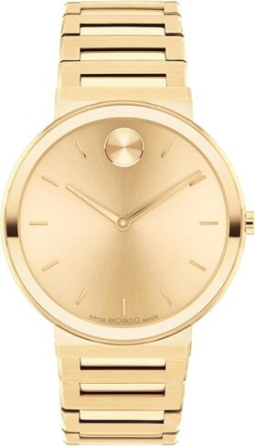 Movado Bold Horizon Men's Quartz Watch, Swiss Movement, Stainless Steel Bracelet, Water-Resistant up to 3ATM, Classic Timepiece - Gift for Him - 40mm in Saudi Arabia
