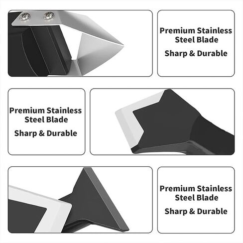 5 in 1 Silicone Caulking Tools（Stainless Steelhead）, Sealant Finishing Tool Grout Scraper, Reuse and Replace 5 Silicone Pads, Great Tools for Kitchen Bathroom Window, Sink Joint in Saudi Arabia