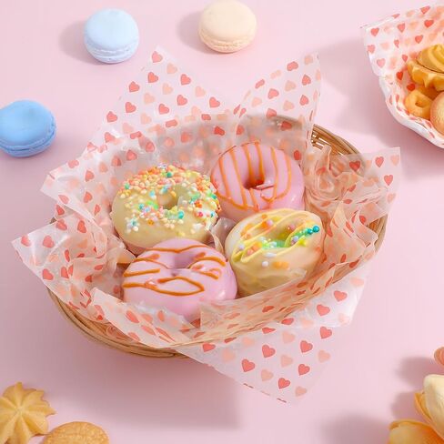 50PCS Wax Paper Sheets, Food Wrapping Paper, Food Basket Liners, Greaseproof Waterproof Dry Waxed Deli Wraps Papers for Kitchen/Restaurant/Picnic, Non-Stick Liners Tissue for Bread/Burger/Sandwich in Saudi Arabia