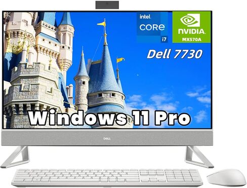Dell Inspiron All in One Desktop PC, 27 Inch FHD Touch Screen, Core 7-150U, NVIDIA GeForce MX570A, 32GB RAM, 2TB SSD, Office Pro Lifetime License, Windows 11 Pro, with Accessories in Saudi Arabia