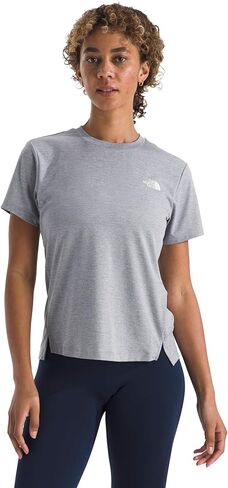 نورث وجه النساء المرن القصيرة الأكمام تي شيرت | فتل الرطوبة ، طبقات جانبية مستقلة ، تنحنح منقسم in Kuwait