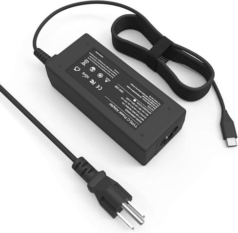Replacement for 65W Dell Laptop Charger USB C, Dell 65 Watt USBC-C Charger Computer, Latitude 5420 5540 5550 7420 5520 5450 5440 7440 5430 3550 XPS 13 Type C AC Power Adapter in Saudi Arabia