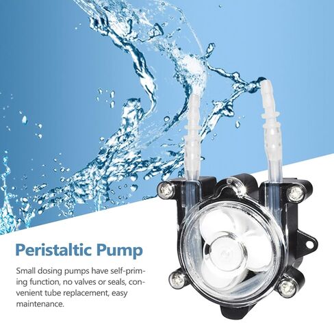 Geevorks Peristaltic Pump, Miniature Dosing Pump with Self Priming Function and Easy Tube Replacement, for Lab Aquarium Chemical Analysis Pharmaceutical Filling (Type C) in Saudi Arabia
