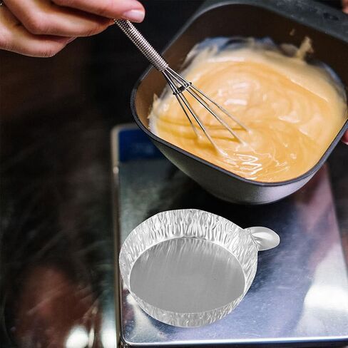 طبق وزن من الألومنيوم من هيموبلو مع مقبض بمقياس 1.97 × 1.85 × 0.55 بوصة لقياس المسحوق الدقيق والسائل في المعمل للاستخدام في قوارب الوزن للاستعمال مرة واحدة in Kuwait