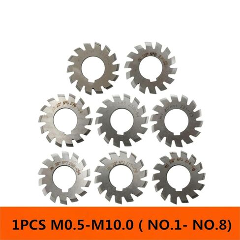 1 قطعة M0.5 M0.75 M1 M1.25 M1.5 M2 M2.5 M3 M4 M5-M10 معامل PA20 درجة NO.1-NO.8 HSS والعتاد قاطعة المطحنة أدوات القطع (M6.5 ، NO.3) in Kuwait